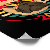 Retro French Bulldog Phantastisch seit 20 Jahren Poster (Ecke)