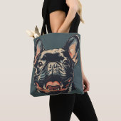Retro French Bulldog Tote Bag Tasche (Von Nahem)
