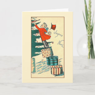 Retro French Frohe Weihnachten
