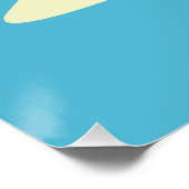 Retro French Polynesia Travel Preppy Poster (Ecke)