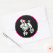 Retro French Poodle Stickers (Umschlag)