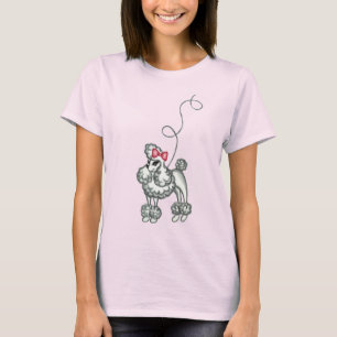 Retro French Poodle T Shirt