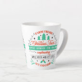 Retro Fresh Cut Christmas Trees Werbung Milchtasse (Rechte Ecke)