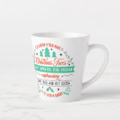 Retro Fresh Cut Christmas Trees Werbung Milchtasse (Rechts)
