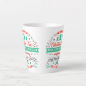 Retro Fresh Cut Christmas Trees Werbung Milchtasse (Vorderseite)