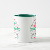 Retro Fresh Cut Christmas Trees Werbung Tasse (Zentrum)