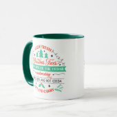 Retro Fresh Cut Christmas Trees Werbung Tasse (Vorderseite Links)