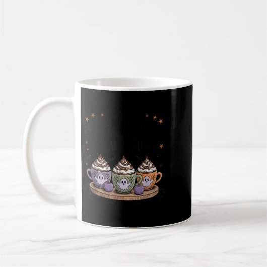 Retro Freshly Boo'd Coffee Lovers Boujee Ghost Hal Kaffeetasse (Links)