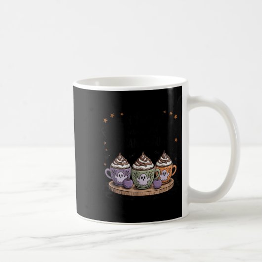 Retro Freshly Boo'd Coffee Lovers Boujee Ghost Hal Kaffeetasse (Rechts)