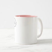 Retro freudscher Beleg Zweifarbige Tasse (VorderseiteRechts)