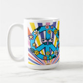 Retro-Friedenszeichen Kaffeetasse (Links)