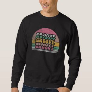Retro-Friedenszeichen Liebe 60er 70er Tie-Dye Groo Sweatshirt