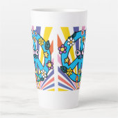 Retro-Friedenszeichen Milchtasse (Vorderseite)