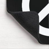 Retro Friedenszeichen Mousepad (Ecke)