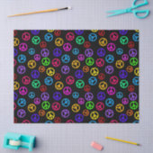 Retro Friedenszeichen-Muster Seidenpapier (Basteln)