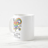 Retro friedliche Pride-Regenbogen-Kaffeetassen-T-S Kaffeetasse (Vorderseite Links)