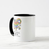 Retro friedliche Pride-Regenbogen-Kaffeetassen-T-S Tasse (Vorderseite Links)