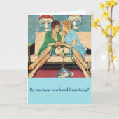 Retro Friends - so gelangweilt, dass ich fast Haus Karte (Gelbe Blume)