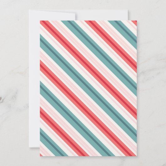 Retro Friendsmas Cheer Holiday Party Einladung (Rückseite)