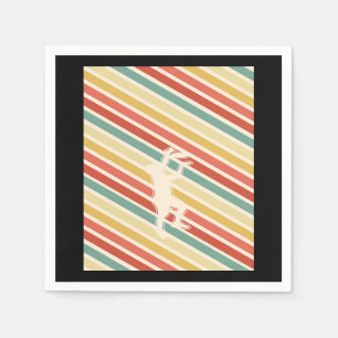 Retro Frisbee Disc Serviette