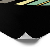 Retro Frisbee für den Ultimate Frisbee Player Poster (Ecke)