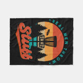 Retro Frisbee Golf Disc Golf Lustig Fleecedecke (Vorderseite (Horizontal))