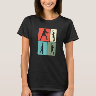 Retro Frisbee Ultimate Frisbee Spieler Disc Sport T-Shirt
