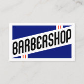 Retro-Friseursalon bestellen einen Freund Empfehlungskarte (Rückseite)