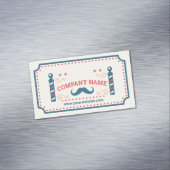 Retro Friseursalon Magnetische Visitenkarte (Beispiel)