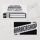 Retro Friseursalonempfehlungskarte Empfehlungskarte (Vorne/Hinten)