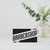 Retro Friseursalonloyalitätsprogramm Treuekarte (Stehend Vorderseite)