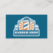 Retro-Friseurstuhl-Terminprämien Visitenkarte (Vorderseite)