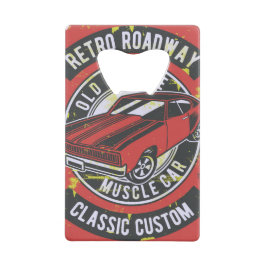 Retro-Frisierte Auto-Flaschenöffner aus rostfreiem Geldbeutel Flaschenöffner