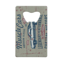 Retro-Frisierte Auto-Flaschenöffner aus rostfreiem Geldbeutel Flaschenöffner