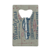 Retro-Frisierte Auto-Flaschenöffner aus rostfreiem Geldbeutel Flaschenöffner (Rückseite)