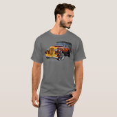 Retro-frisierte Auto T-Shirt (Vorne ganz)
