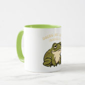 Retro Frog Bare Minimum Color Inside Mug Tasse (Vorderseite Links)