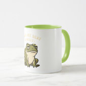 Retro Frog Bare Minimum Color Inside Mug Tasse (VorderseiteRechts)