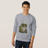 Retro Frog Barely Trying Men’s Sweatshirt (Vorne ganz)