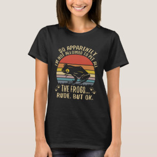 Retro Frog Begleiter alle Frösche Amphibien T-Shirt