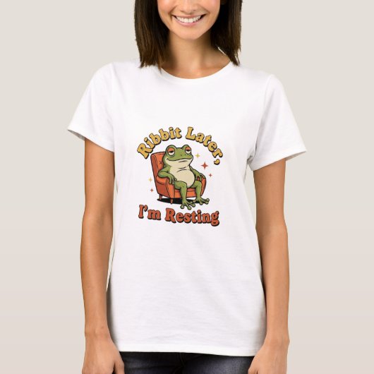 Retro Frog Funny Quote Women’s T-Shirt (Vorderseite)