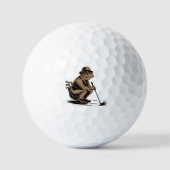 Retro Frog Funny Retro Frog Golf Lover Golfball (Vorderseite)