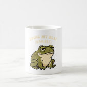 Retro Frog Minimal Effort White Mug Kaffeetasse (Mittel)