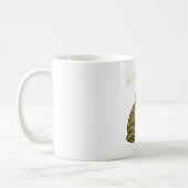 Retro Frog Minimal Effort White Mug Kaffeetasse (Links)