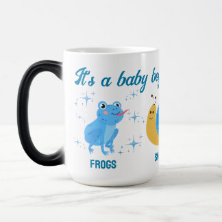 Retro Frogs and Snails Gender Reveal Es ist ein Ju Verwandlungstasse
