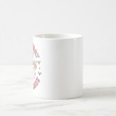 Retro Froh und Hell Santa Kaffeetasse (Mittel)