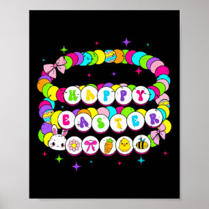 Retro Frohe Ostern Armband Hase Frühling Lustig Os Poster
