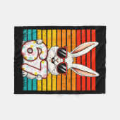 Retro Frohe Ostern Hase 67 Sechs Sieben Meme Junge Fleecedecke (Vorderseite (Horizontal))