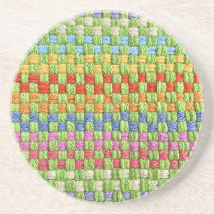 Retro Frohe Potholder Weave Untersetzer