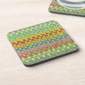 Retro Frohe Potholder Weave Untersetzer (Linke Seite)